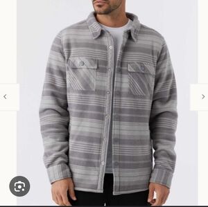 Voyager Men's Gray Plaid Shirt Jacket